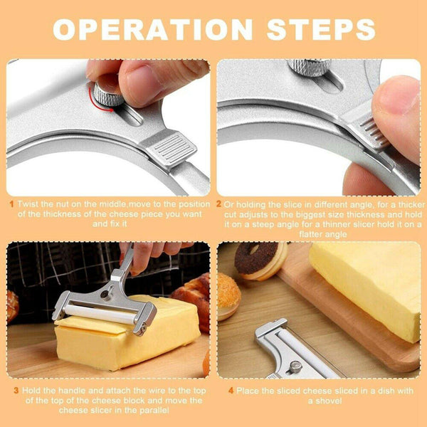 Bellemain Adjustable Thickness Cheese Slicer - My Kitchen Gadgets