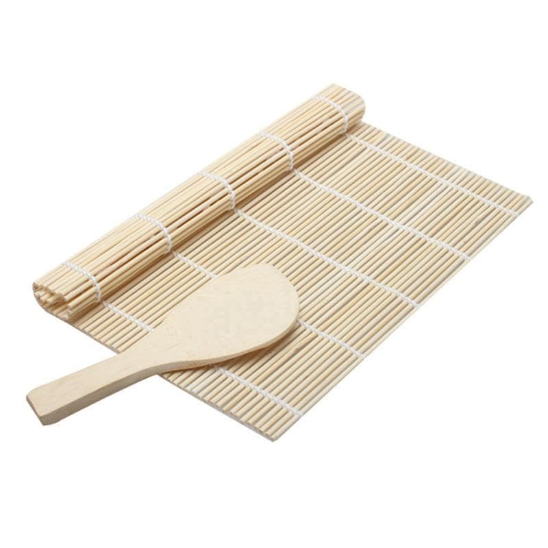 1pc Wooden Sushi Mat, Simple Kitchen Sushi Rolling Mat For Household