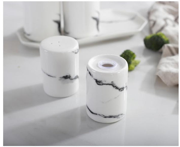 White Ceramic Salt And Pepper Shakers - My Kitchen Gadgets