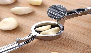 stainless steel garlic press