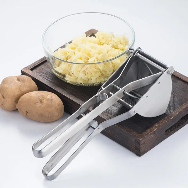 Potato Ricer - Heavy Duty Stainless Steel Potato Masher Press
