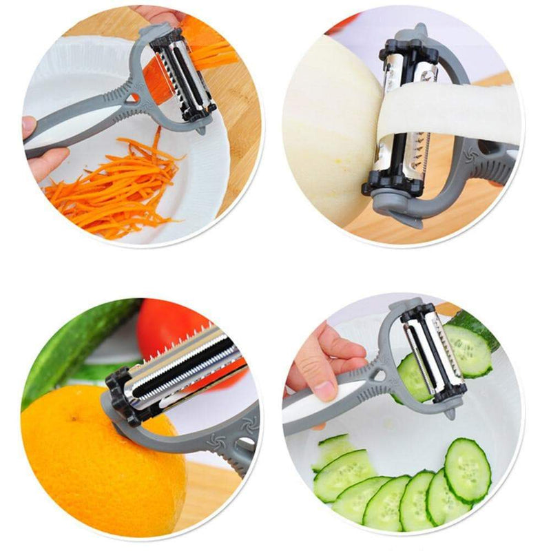 Vegetable Peeler With Container, Multi Functional Kitchen Julienne