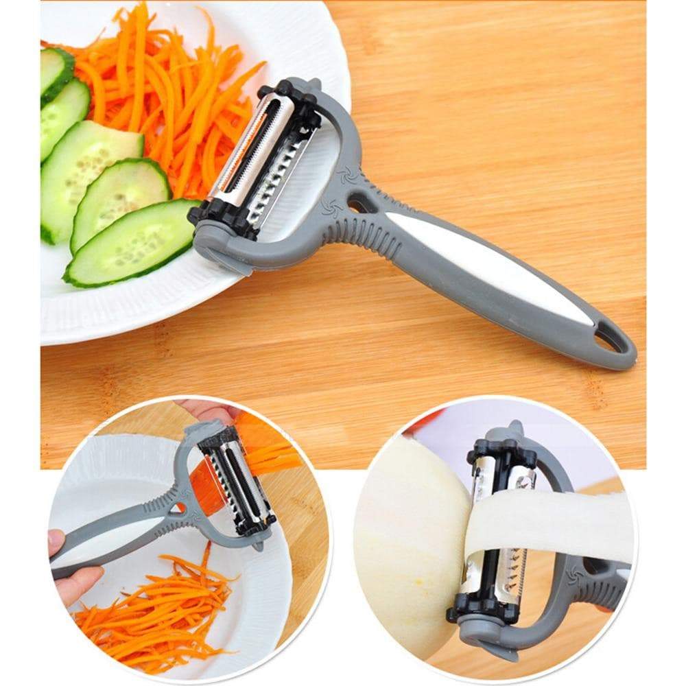 Buy DHYANI Peeler Set of 3 Pcs Multifunctional Kitchen Stainless Steel  Peeler, Knife and Clips Rotary Peeler Cutter Slicer Combined Vegetable  Peelers for Carrot Potato Melon Gadget Vegetable Fruit Online at Best