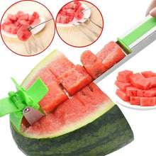 Watermelon Cutter Stainless Steel Windmill Shaped Quickly Cutting Watermelon Fruit Slicer Tools