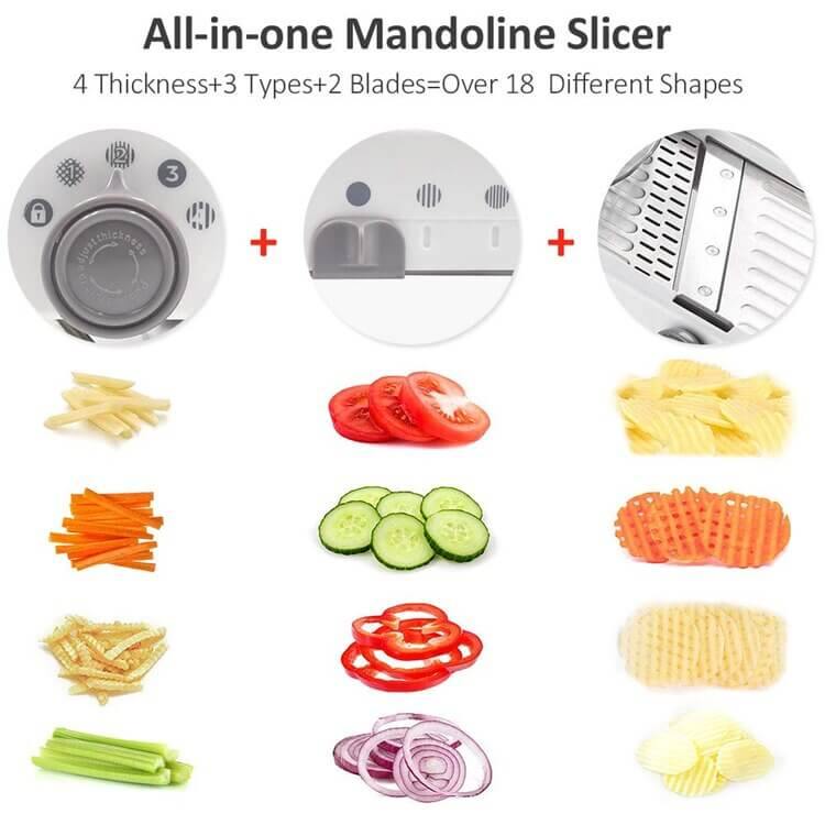 Slice & Dice with Ease: QIECAI Adjustable Mandoline Slicer, by iohhjghjhj