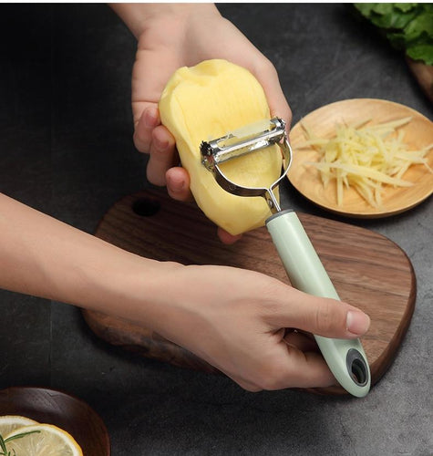 Two Finger Fruit and Vegetable Peeler Slicer Kitchen Gadgets BEST L7Z1