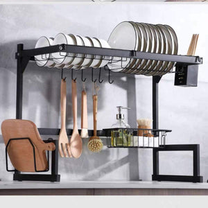 Copper Metal Kitchen Sink Rack Organizer, Expandable Over Sink Storage –  MyGift