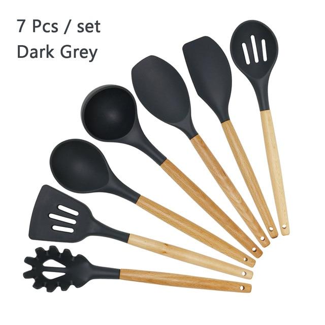 Area Silicone Cooking Utensils Set  Silicone cooking, Silicone cooking  utensils, Utensil set