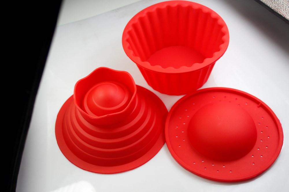 JYNHOOR Giant Cupcake Molds,Dishwasher Safe Big Top Silicone Cupcake  Molds,Non-Stick Jumbo Caupcake Bake sets for Easy Cake Decorating and DIY  Bake