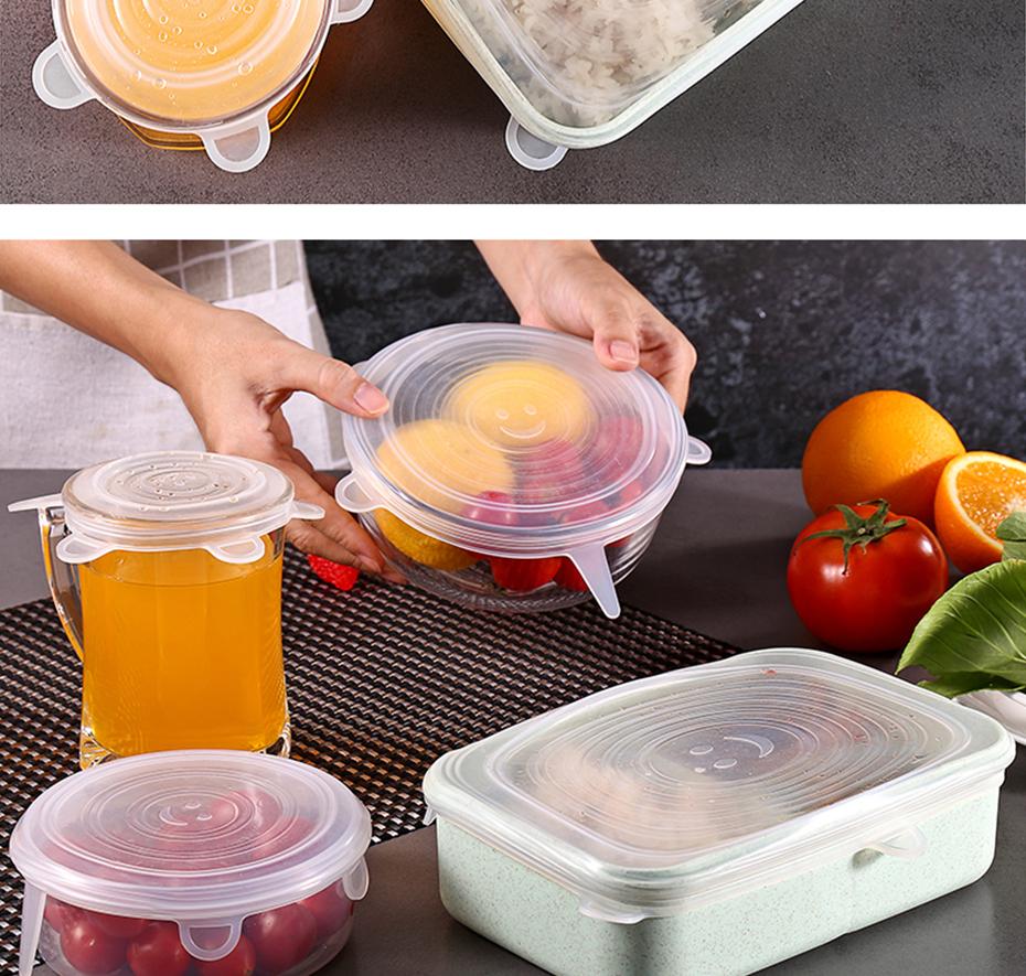 Eco friendly Reusable silicone stretch lids