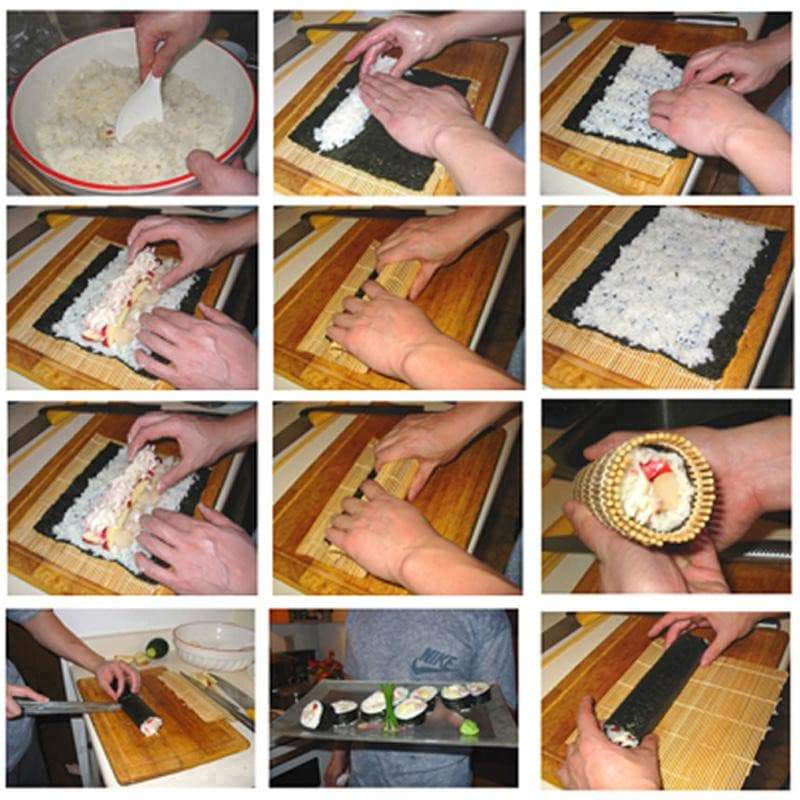 Cooking Sushi Tools Sushi Rolling Roller Bamboo – QuiltsSupply
